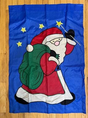 Santa Outdoor Large Flag, Outdoor Flag, Flag for outdoors, Christmas Flag, Flag